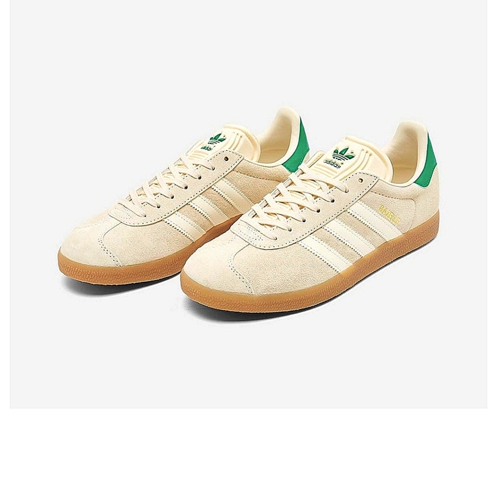 ADIDAS ORIGINALS GAZELLE CASUAL SHOES Wmn 6 Wonder White/Cream White/Gum